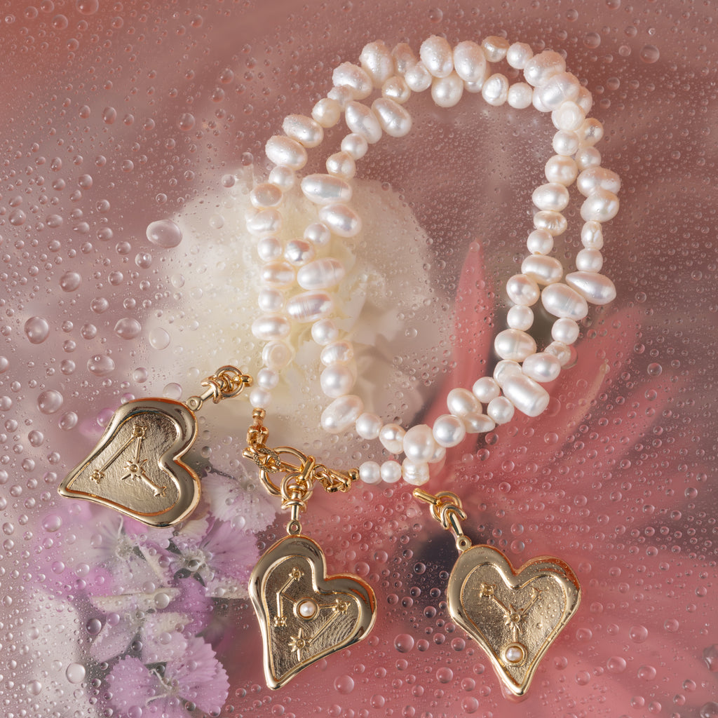 WHITE PEARL WAVE NECKLACE