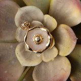 CHARM ROSE QUARTZ LUNE