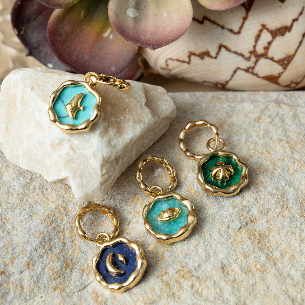 LAPIS LAZULI LUNE EARRINGS