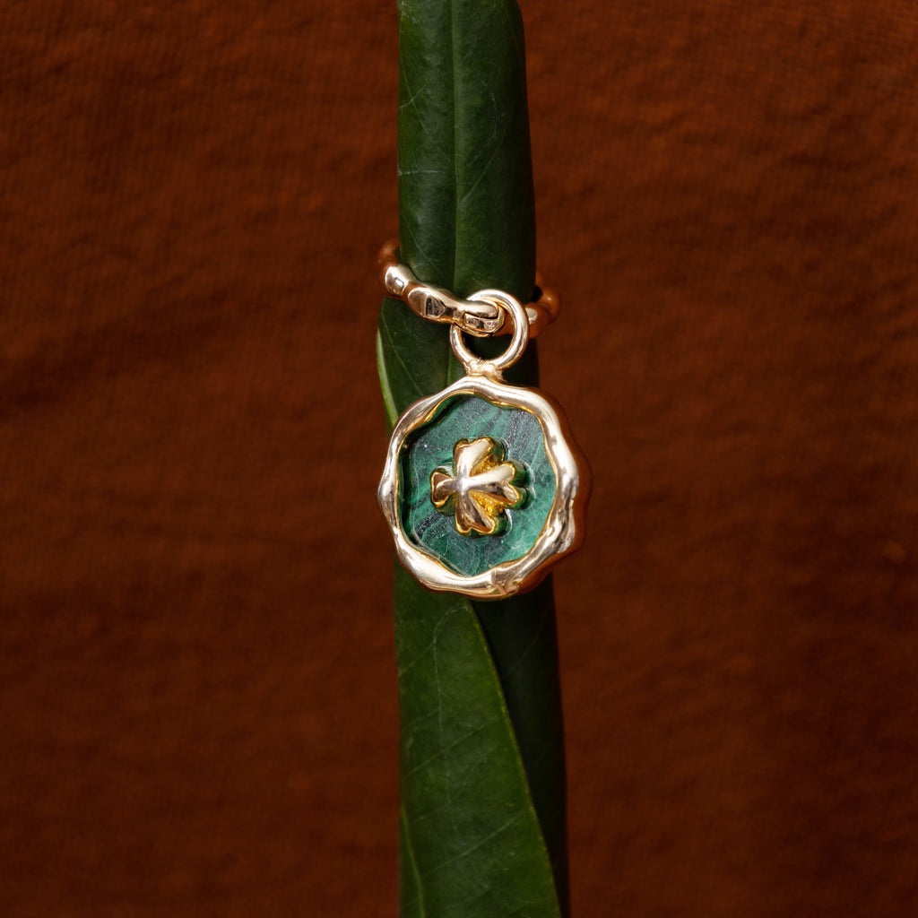 MALACHITE LUNE EARRINGS
