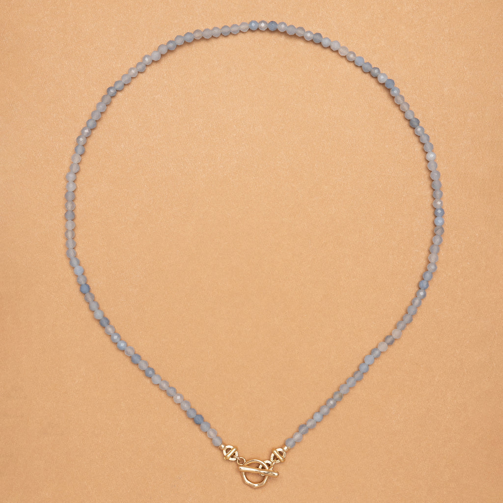 POWER AQURMARINE STONE NECKLACE
