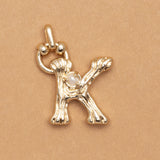 CHARM ALPHABET AND PEARL "K"(SMALL SIZE)