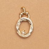 CHARM ALPHABET AND PEARL "O"(SMALL SIZE)