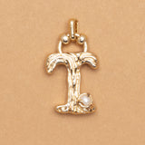 CHARM ALPHABET AND PEARL "T"(SMALL SIZE)