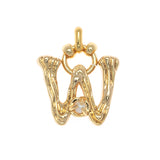 CHARM ALPHABET AND PEARL "W"(SMALL SIZE)