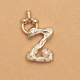 CHARM ALPHABET AND PEARL "Z"(SMALL SIZE)