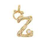 CHARM ALPHABET AND PEARL "Z"(SMALL SIZE)