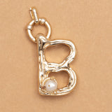 CHARM ALPHABET AND PEARL "B"(BIG SIZE)