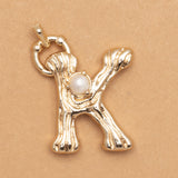 CHARM ALPHABET AND PEARL "K"(BIG SIZE)