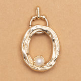 CHARM ALPHABET AND PEARL "O"(BIG SIZE)