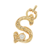 CHARM ALPHABET AND PEARL "S"(BIG SIZE)