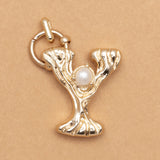 CHARM ALPHABET AND PEARL "Y"(BIG SIZE)