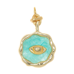 CHARM AMAZONITE LUNE
