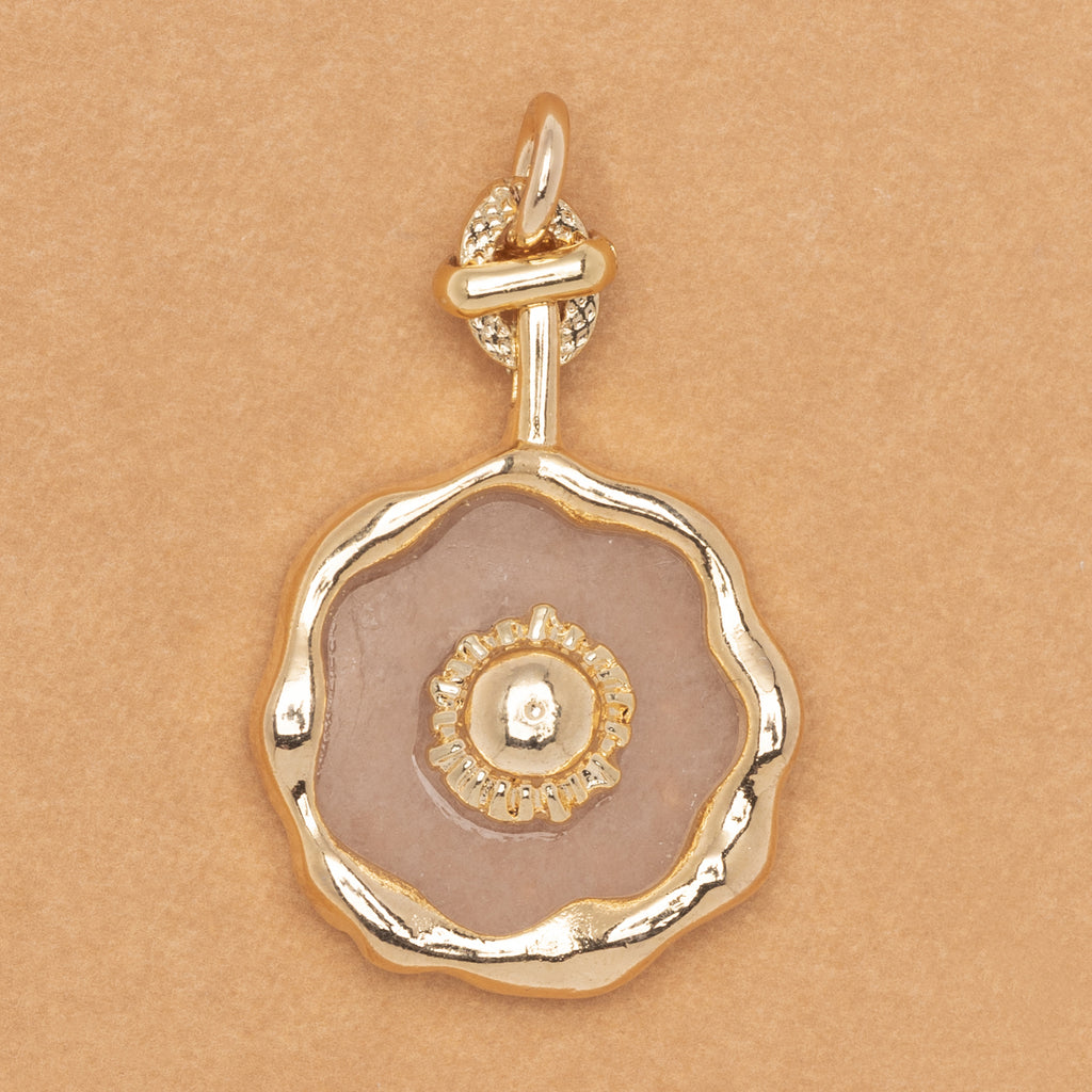 CHARM ROSE QUARTZ LUNE