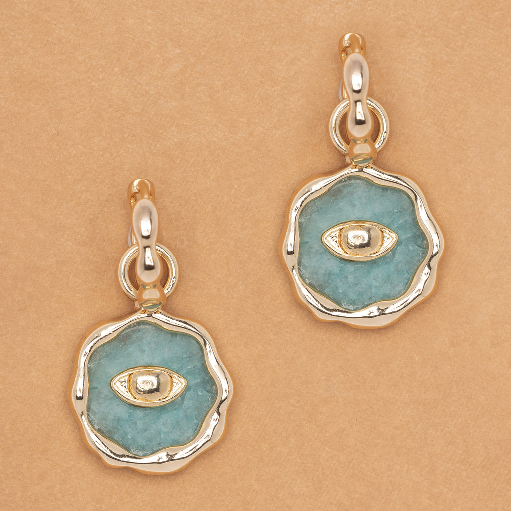 AMAZONITE LUNE EARRINGS