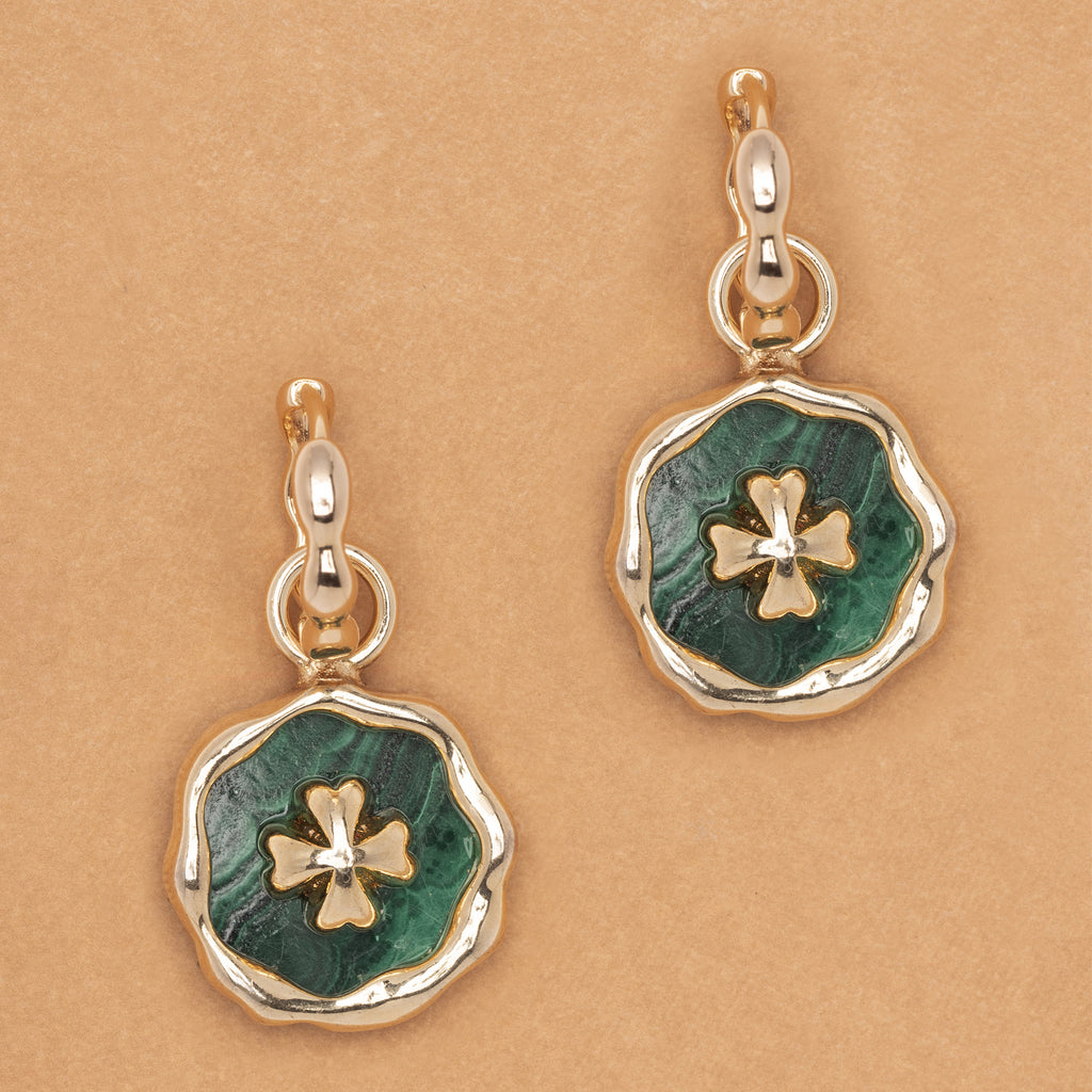 MALACHITE LUNE EARRINGS