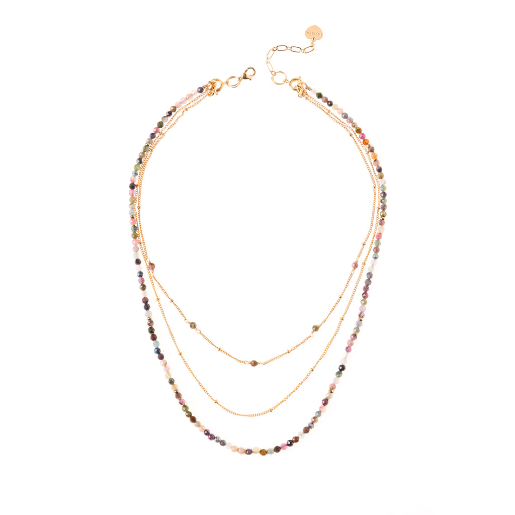 TOURMALINE - LUCKY STONE Layered Necklace