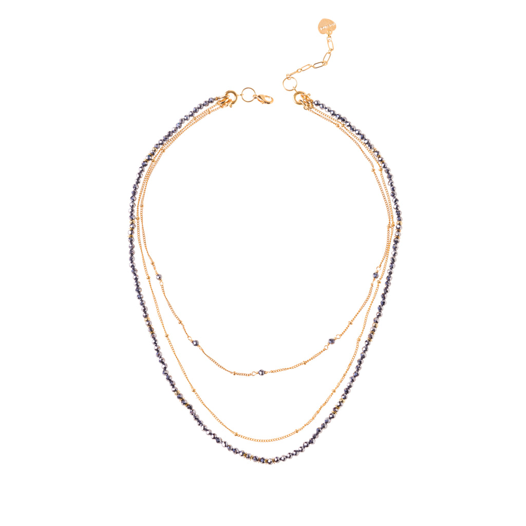 PYRITE - LUCKY STONE Layered Necklace
