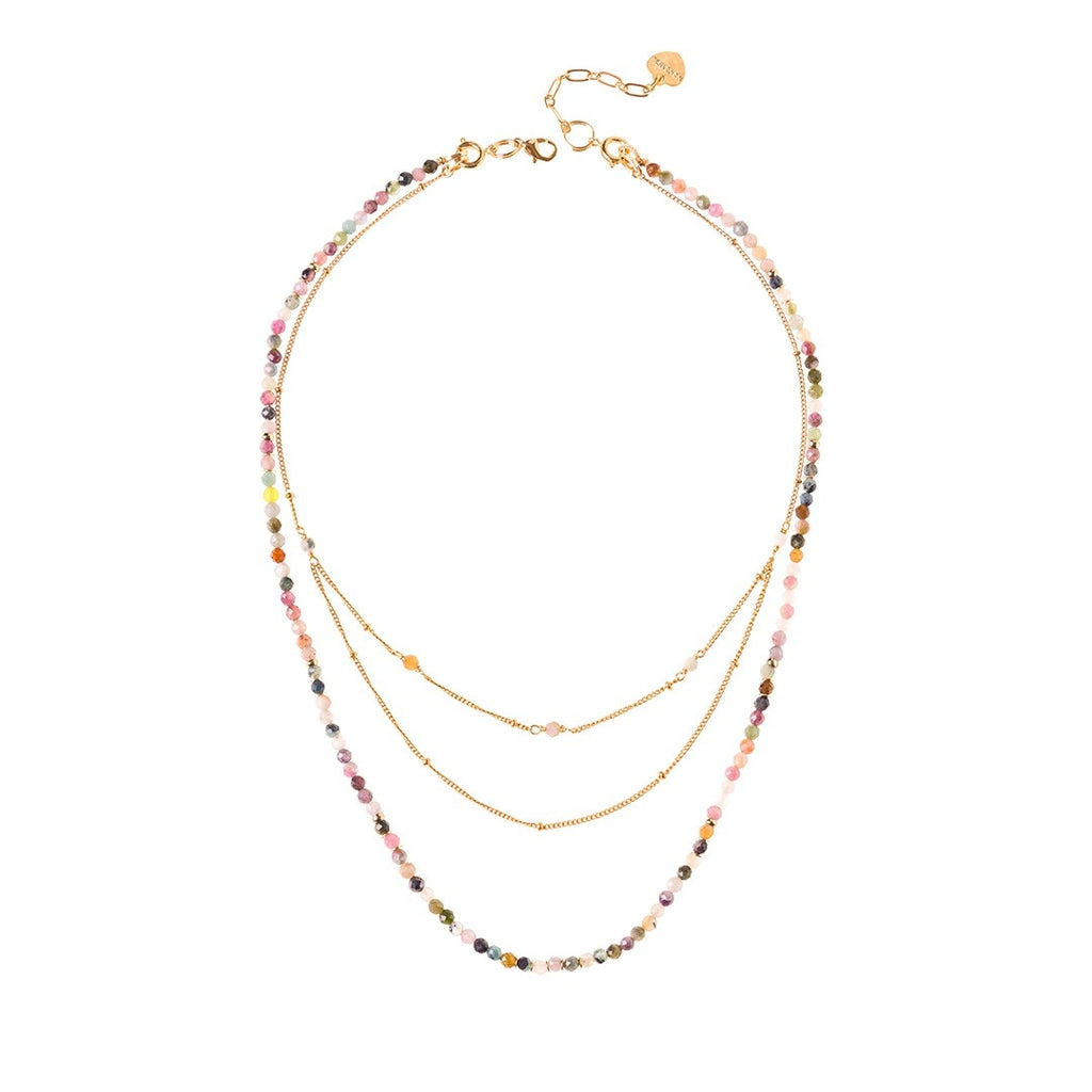 TOURMALINE - LUCKY STONE Layered Necklace