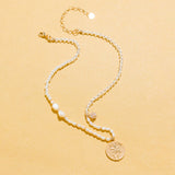 WHITE PEARL PENDANT NECKLACE