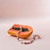 ORANGE MIX BEADED NECKLACE