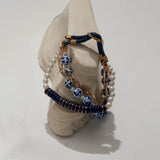 WHITE LAPIS CHAIN BRACELET