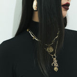 GOLD LUCKY CHARM NECKLACE