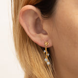 Mommy & Me Blue Beaded "Earring"