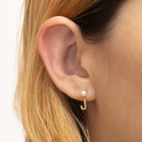 Mommy & Me White Pearl "Earring" (เลือกอักษร Initial ได้)