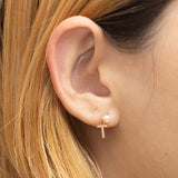 Mommy & Me White Pearl "Earring" (เลือกอักษร Initial ได้)