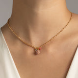 RUBY BIRTHSTONE PENDANT NECKLACE