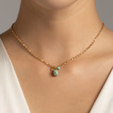 TURQUOISE BIRTHSTONE PENDANT NECKLACE