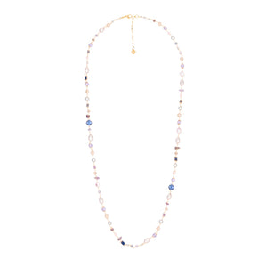 Amethyst Mix Beaded Long Necklace (Cindy Selected)