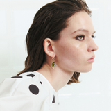 BLACK GOLD FISH DROP EARRINGS