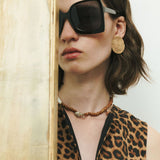 SHELL BROWN NECKLACE