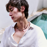 Brown Sea Knot Leather Rope Necklace