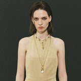 WHITE PEARL CHARM NECKLACE