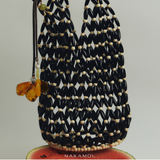 HOBO WOODEN BEADS BAG — BLACK