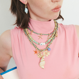 BLUE CONUS DROP EARRINGS