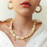 MARBLE PEBBLE STATEMENT NECKLACE (PRE-ORDER TAKES 15 DAYS)