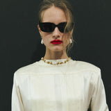 TWISTED GOLD PEARL NECKLACE