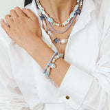 AZURE OCEAN FISH STRETCH BRACELET