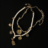 GOLD COIN AMULET NECKLACE