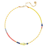 LEMON CHERRY BEADED NECKLACE