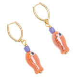 ORANGE FISH DROP EARRINGS