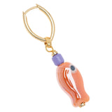 ORANGE FISH DROP EARRINGS