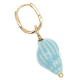 BLUE CONUS DROP EARRINGS