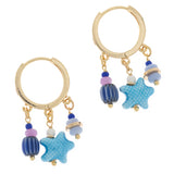 SEA BLUE CHARM EARRINGS