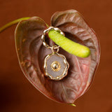 ROSE QUARTZ LUNE EARRINGS