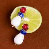 WHITE LOTUS SPIRIT DROP EARRINGS (PRE ORDER 30 DAY)
